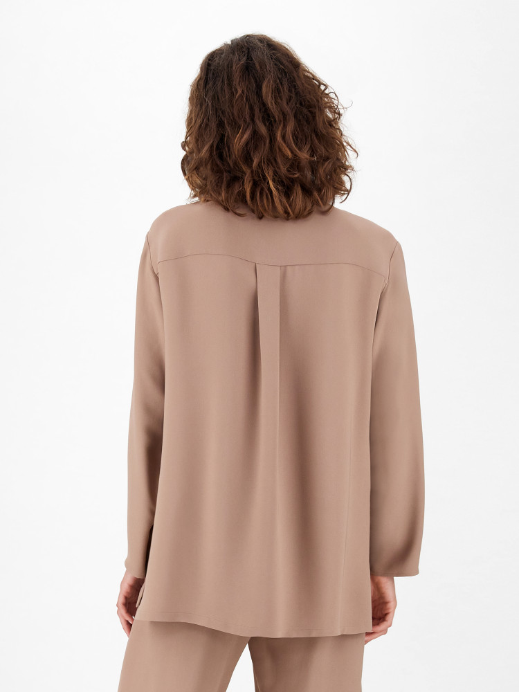 Блуза з довгим рукавом Relaxed fit для жінок (469413), колір Коричневий - №7