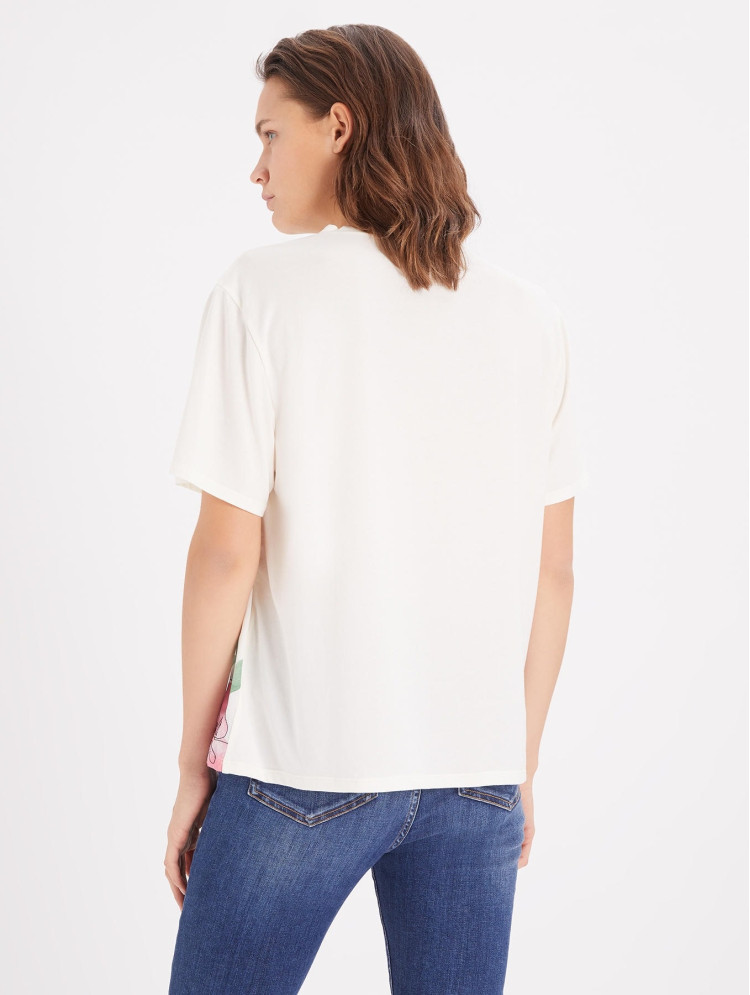 Футболка Regular fit для жінок (469467), колір Молочний - №4