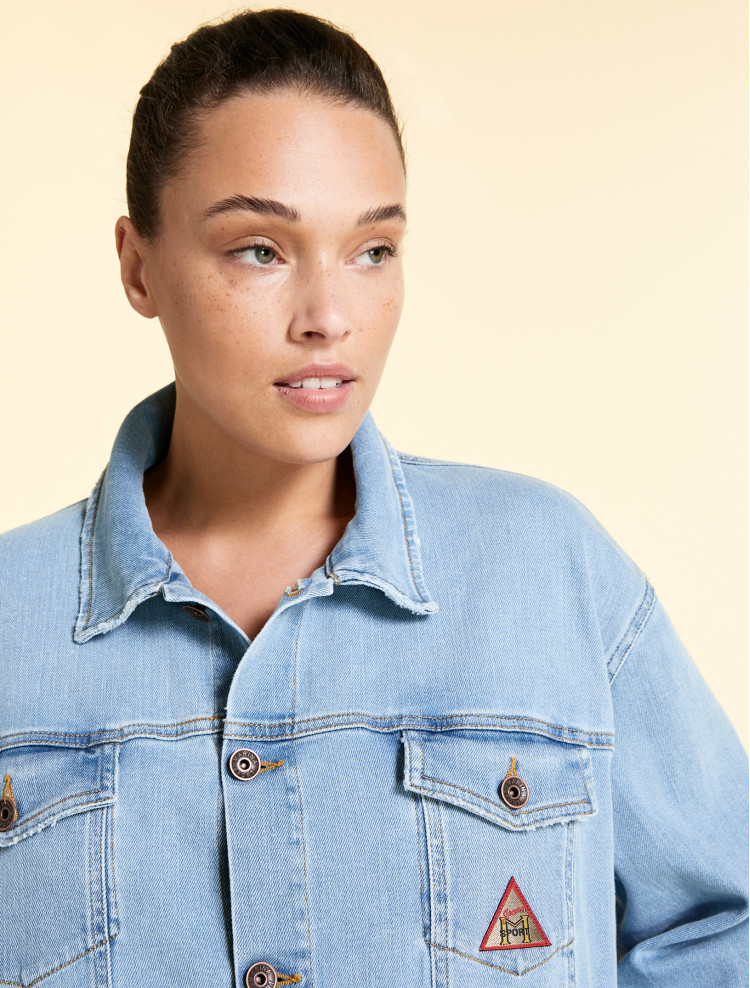 Джинсова куртка Regular fit для жінок (469488), колір Синій - №2