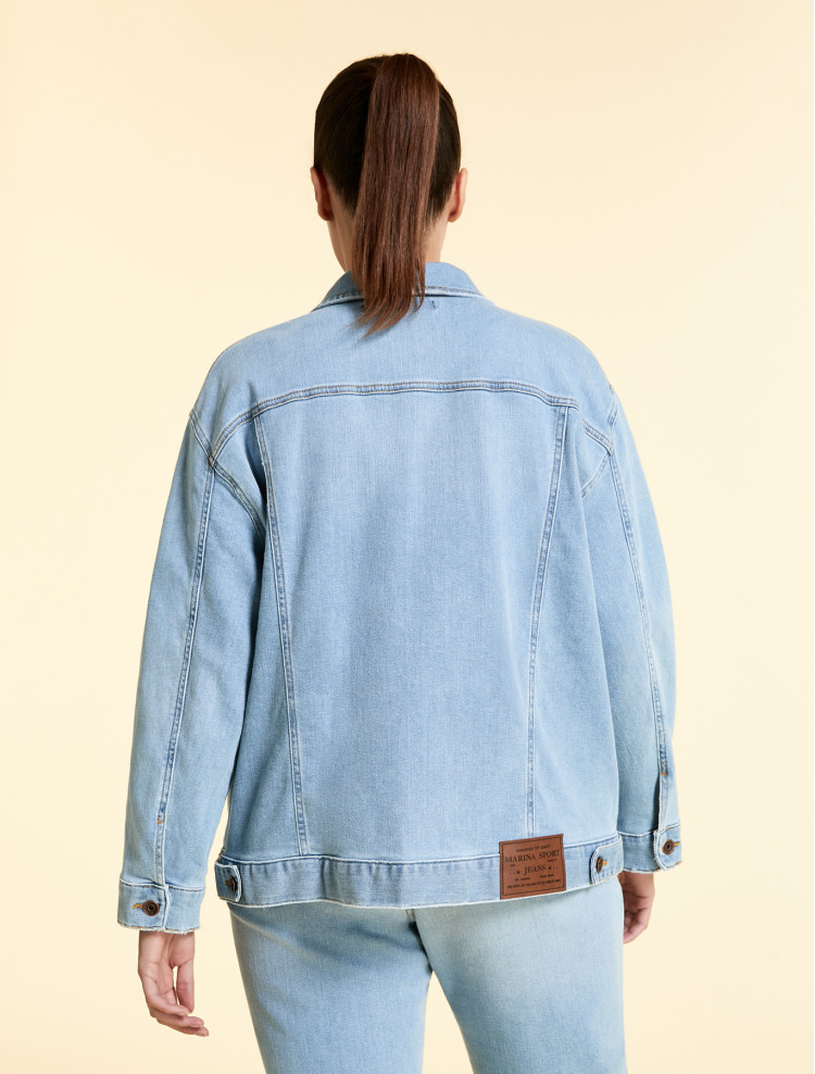 Джинсова куртка Regular fit для жінок (469488), колір Синій - №3