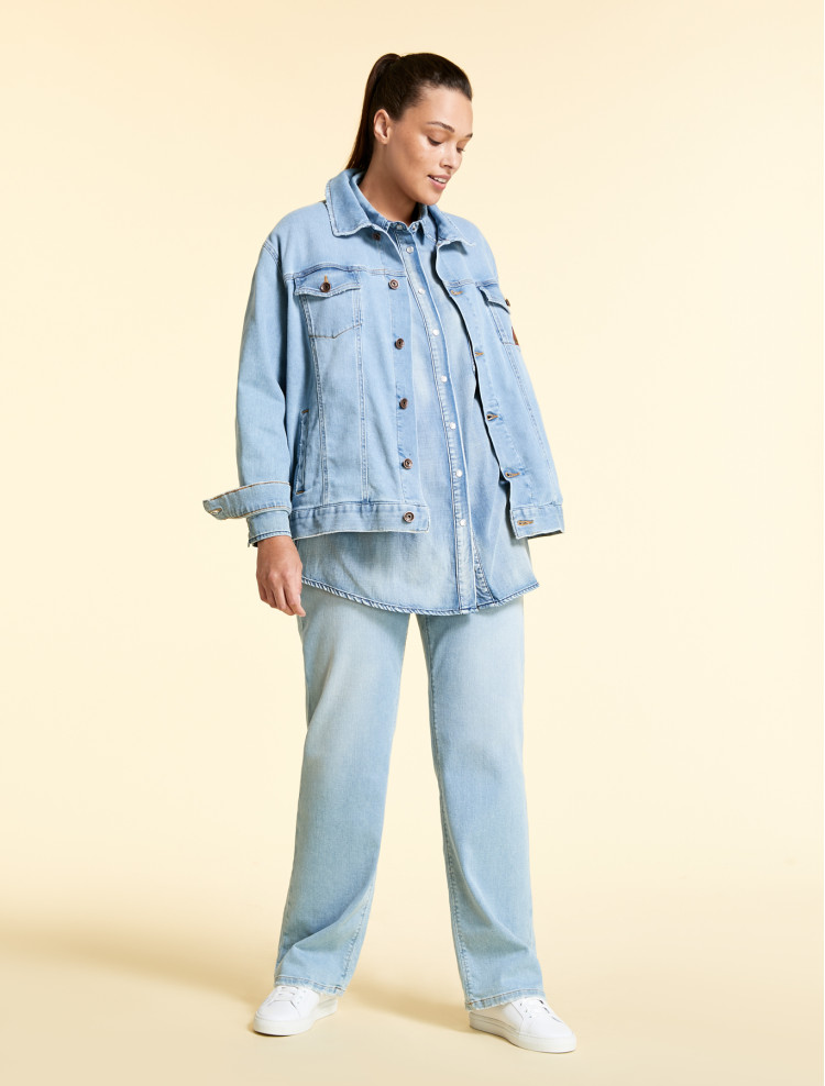 Джинсова куртка Regular fit для жінок (469488), колір Синій - №4