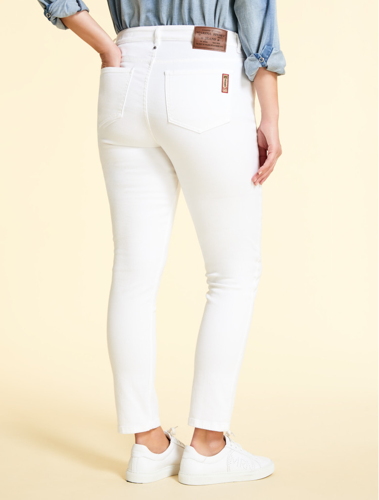Джинси Slim Slim fit для жінок (469503), колір Білий - №4