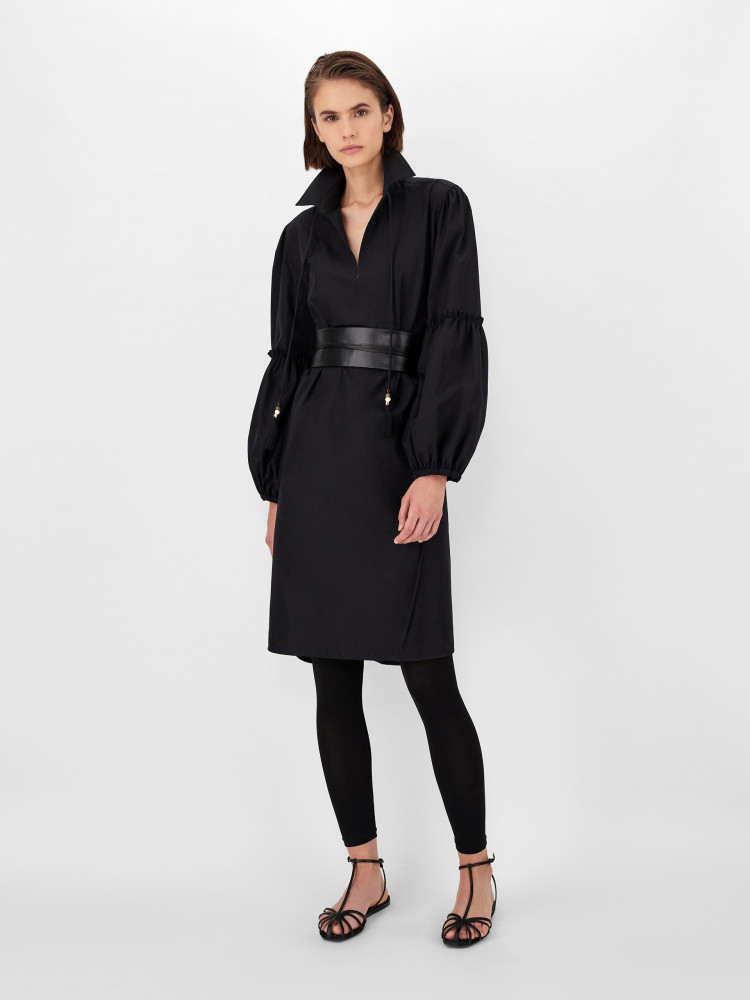 Сукні міді Regular fit для жінок (469516), колір Чорний - №2