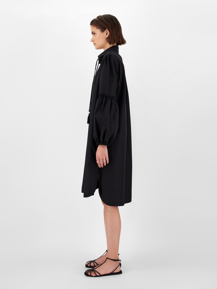 Сукні міді Regular fit для жінок (469516), колір Чорний - №4