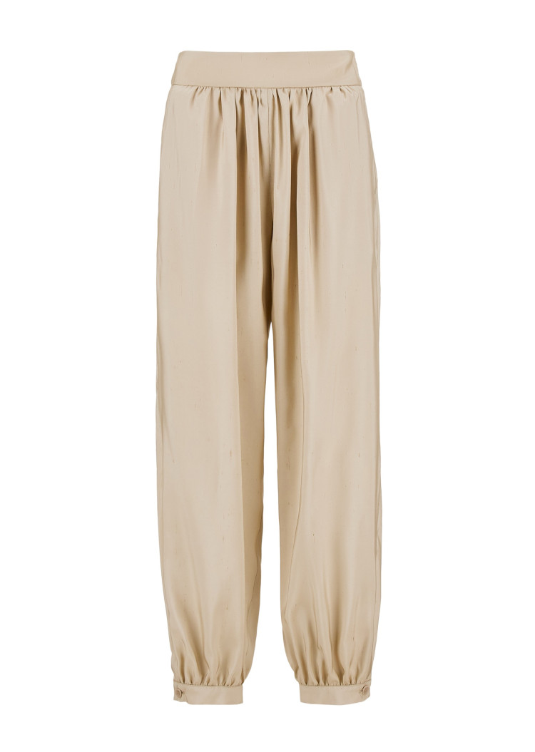 Брюки fashion Regular fit Висока для жінок (469522), колір Бежевий - №1
