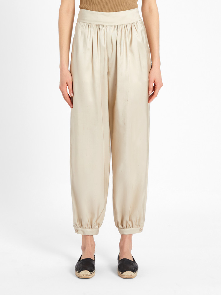 Брюки fashion Regular fit Висока для жінок (469522), колір Бежевий - №3