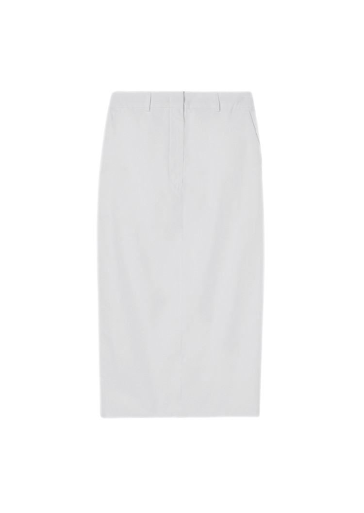 Юбка миди Slim fit для женщин (469532), цвет Белый - №1