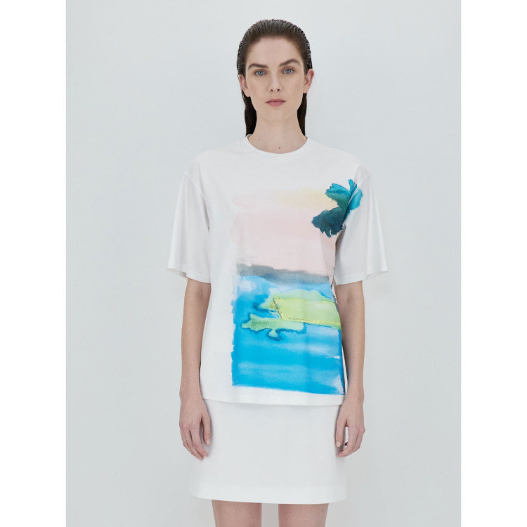 Футболка Regular fit для женщин (469535), цвет Белый - №1