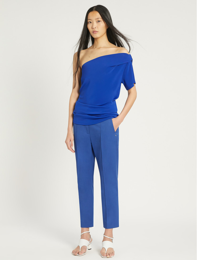 Блуза с коротким рукавом Regular fit для женщин (469547), цвет Синий - №3