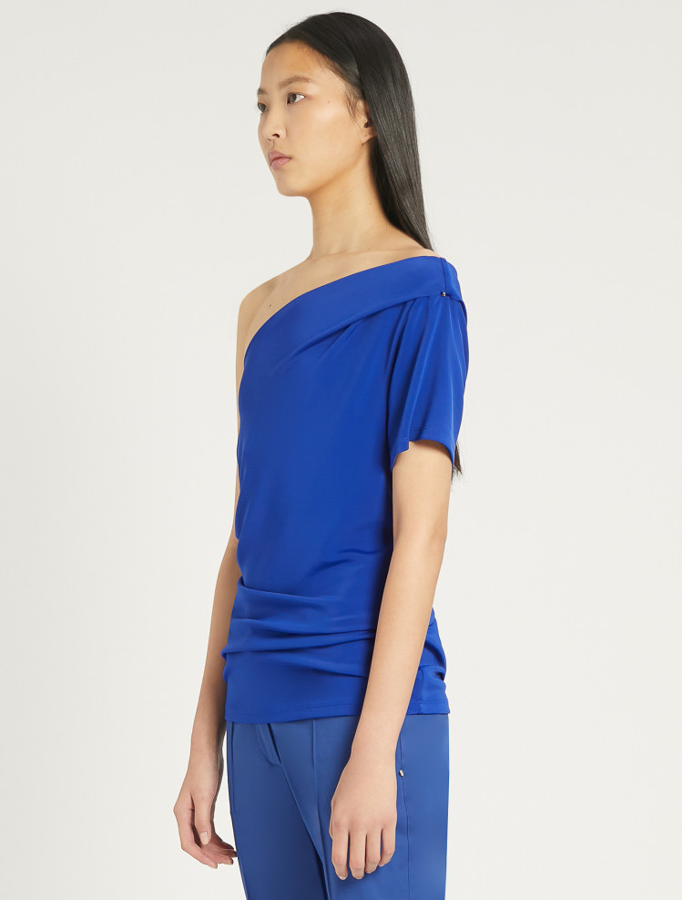 Блуза с коротким рукавом Regular fit для женщин (469547), цвет Синий - №5