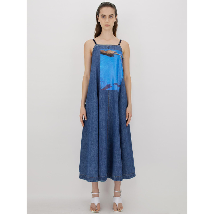 Сарафан Relaxed fit для жінок (469550), колір Синій - №2