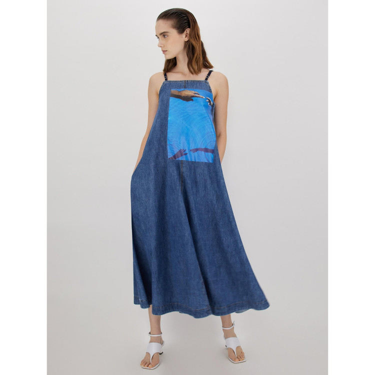 Сарафан Relaxed fit для жінок (469550), колір Синій - №3