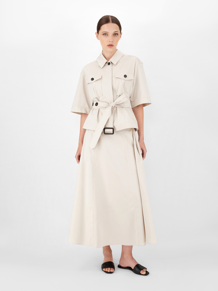 Юбка миди Regular fit для женщин (469580), цвет Молочный - №6