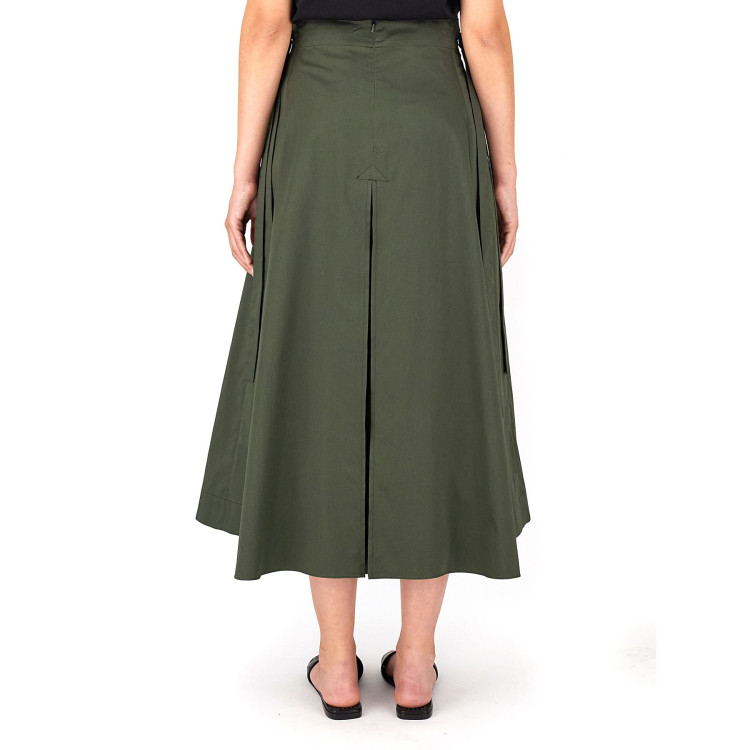 Спідниця міді Regular fit для жінок (469582), колір Оливковий - №3