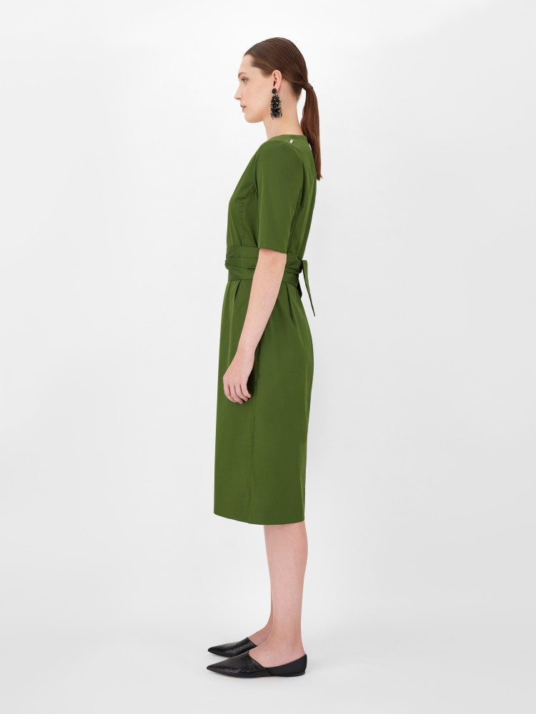 Сукні міді Slim fit для жінок (469590), колір Зелений - №5