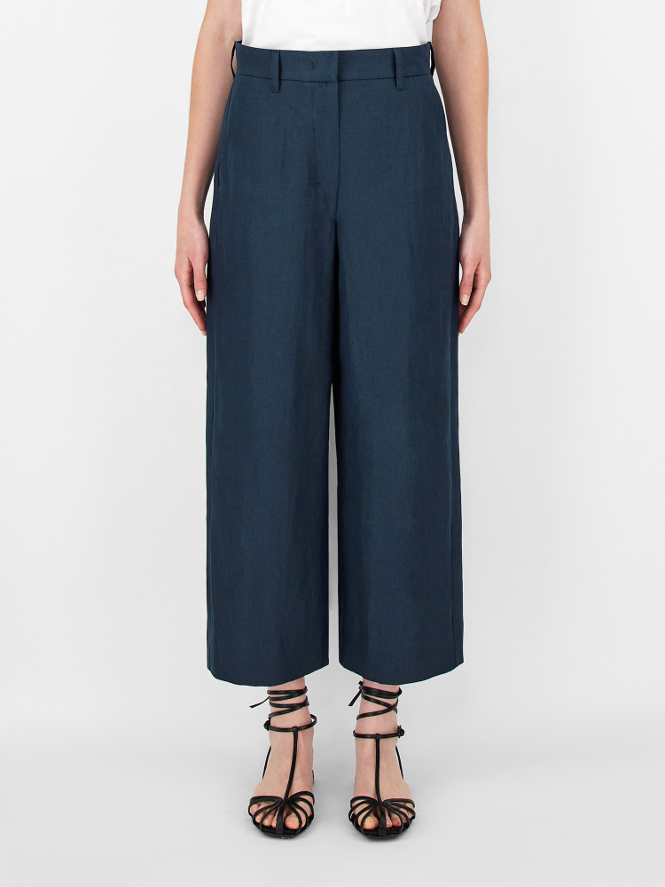 Брюки костюмные Regular fit для женщин (469606), цвет Синий - №2