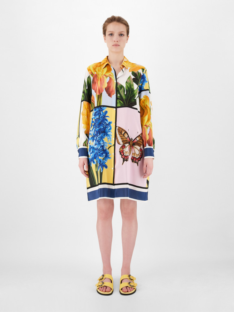 Сукні міді Relaxed fit для жінок (469616), колір Жовтий - №2