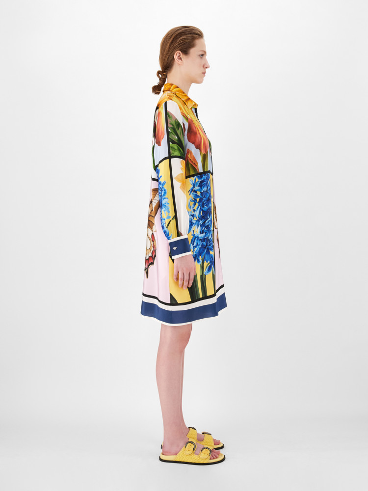 Сукні міді Relaxed fit для жінок (469616), колір Жовтий - №4