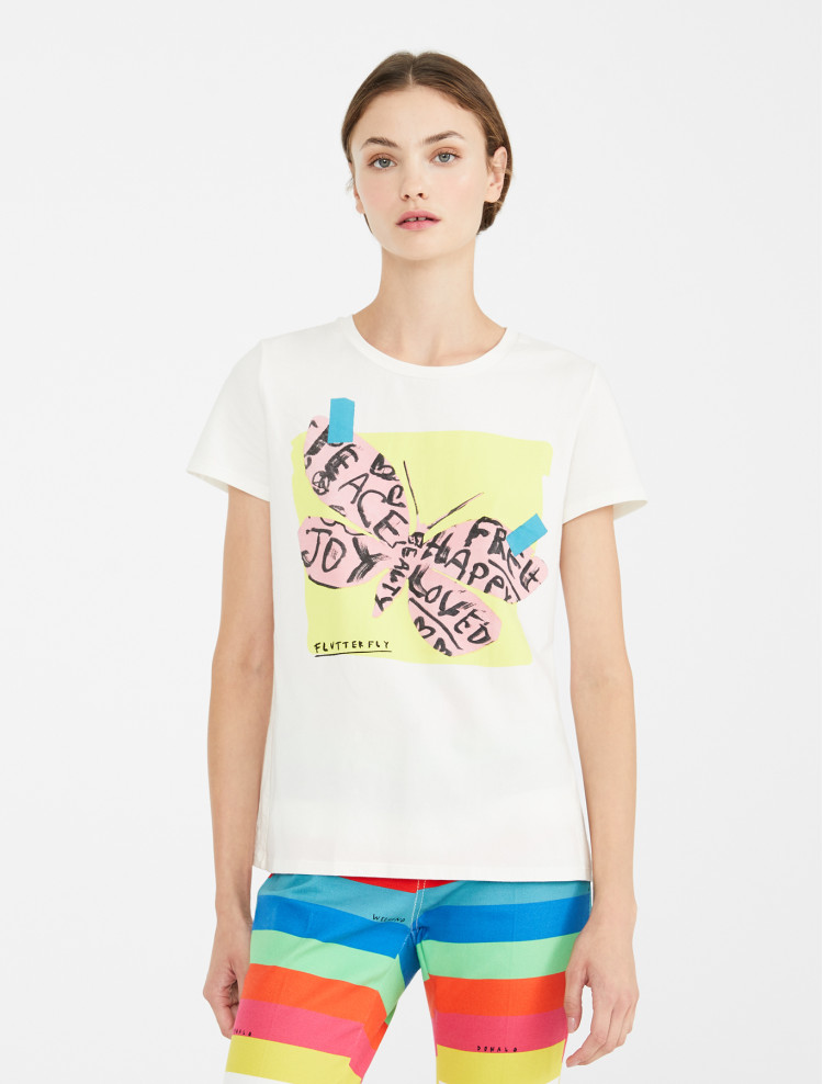Футболка Regular fit для женщин (469625), цвет Белый - №2