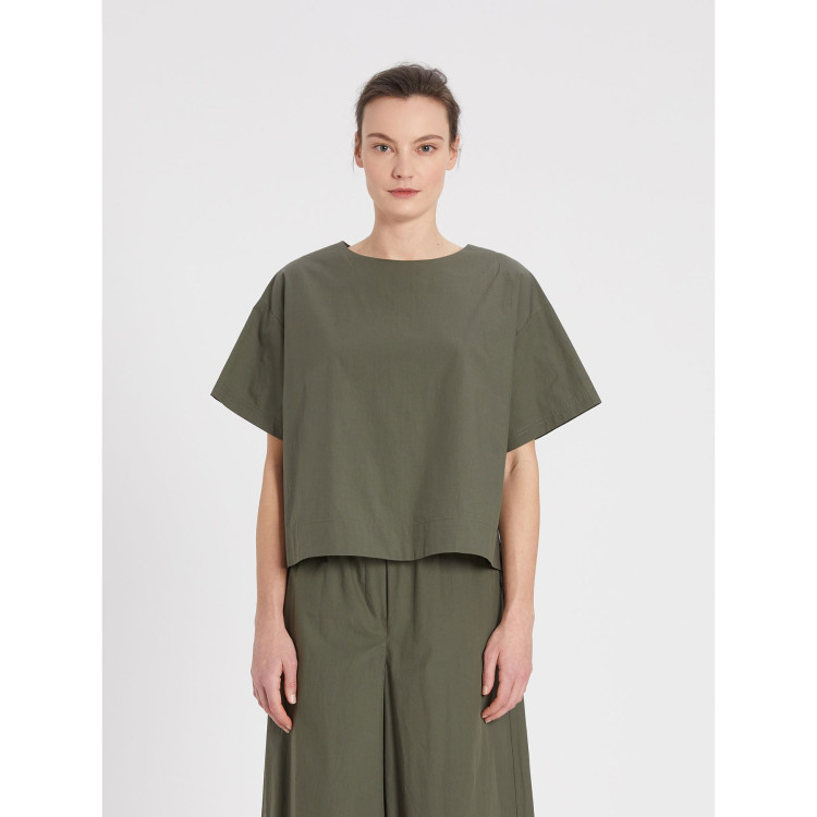 Блуза з коротким рукавом Regular fit для жінок (469652), колір Зелений - №1