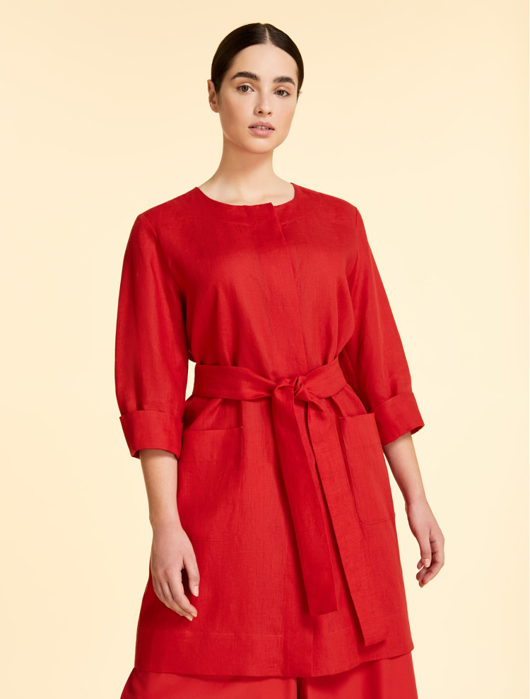 Блуза с 3/4 рукавом Regular fit для женщин (469688), цвет Красный - №2