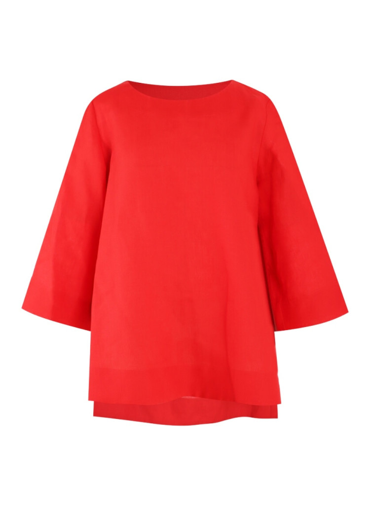 Блуза з рукавом 3/4 Relaxed fit для жінок (469690), колір Червоний - №1