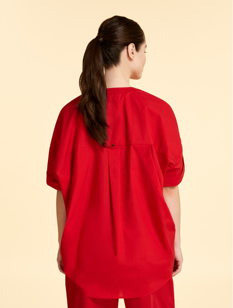 Блуза з коротким рукавом Regular fit для жінок (469704), колір Червоний - №2