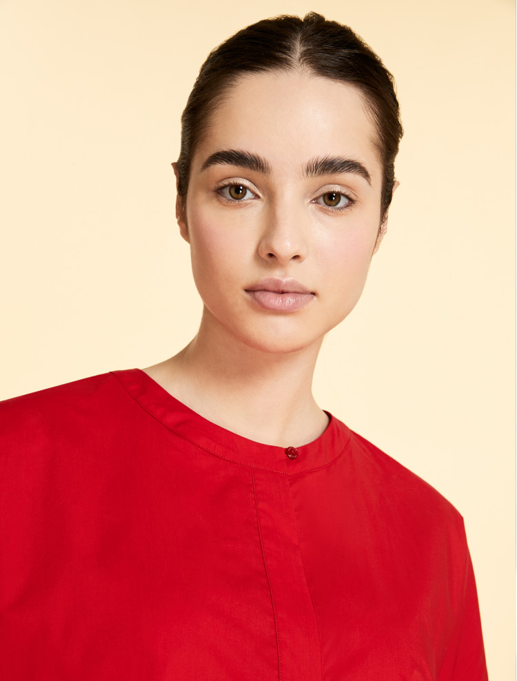 Блуза з коротким рукавом Regular fit для жінок (469704), колір Червоний - №3