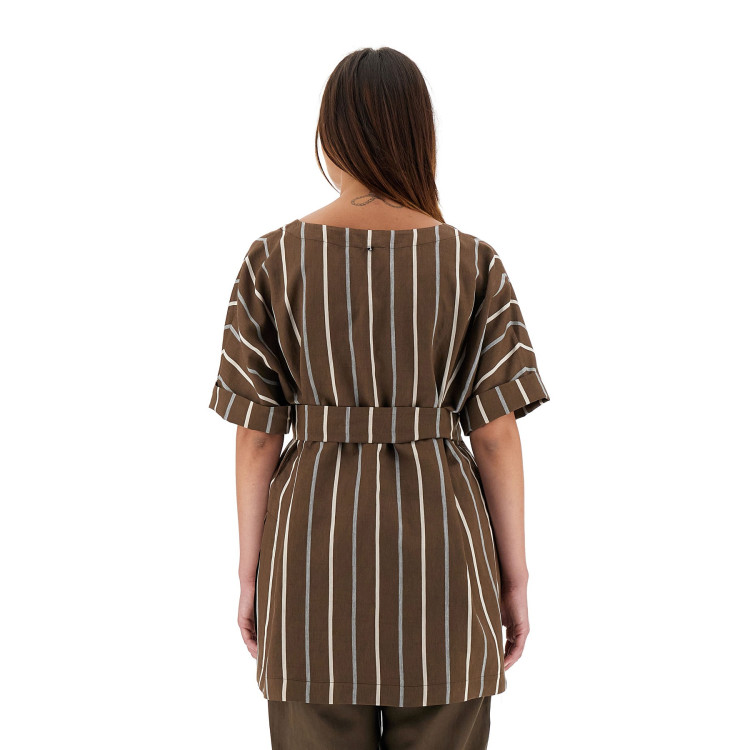 Блуза з коротким рукавом Regular fit для жінок (469721), колір Коричневий - №2