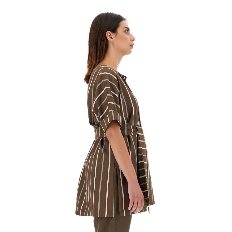Блуза з коротким рукавом Regular fit для жінок (469721), колір Коричневий - №3