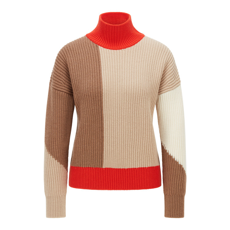 Светр Regular fit для жінок (469764), колір Коричневий - №1