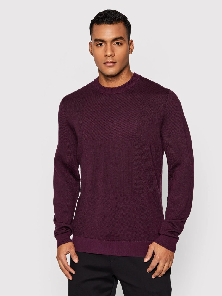Джемпер Regular Fit для мужчин (469819), цвет Бордовый - №2