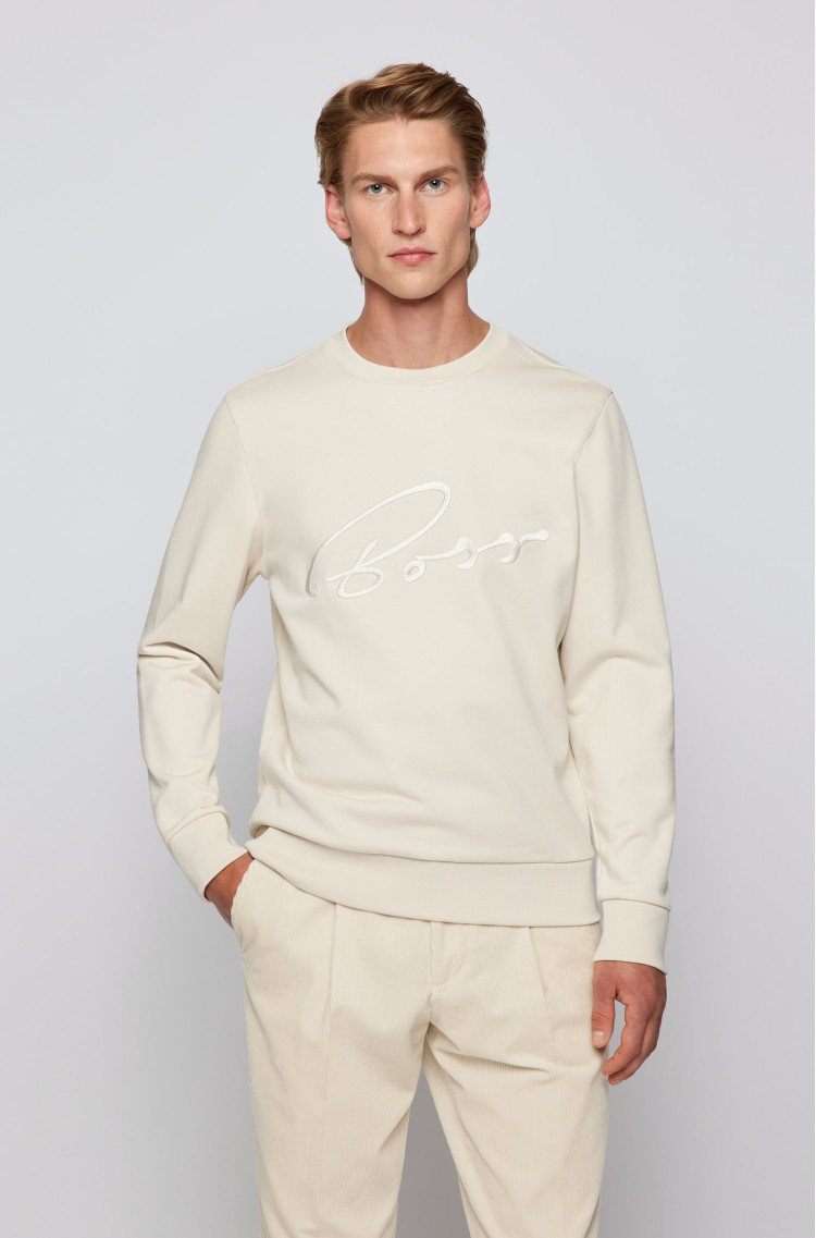 Світшот Regular fit для чоловіків (469840), колір Бежевий - №2