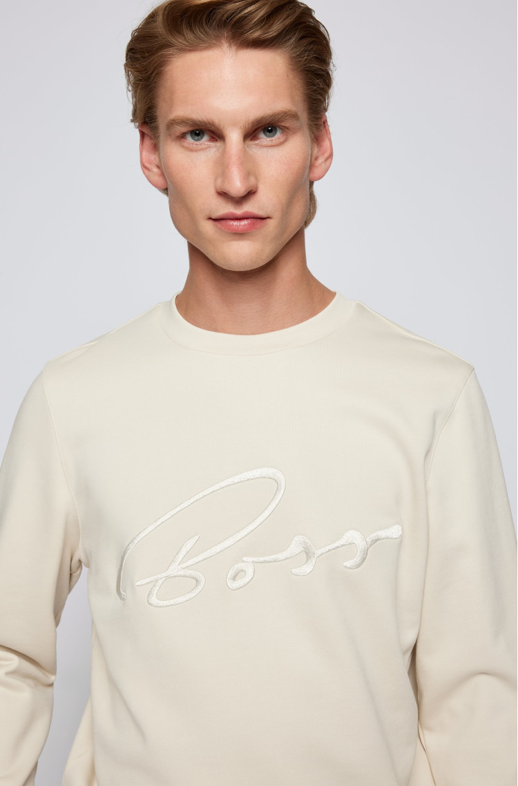 Світшот Regular fit для чоловіків (469840), колір Бежевий - №5