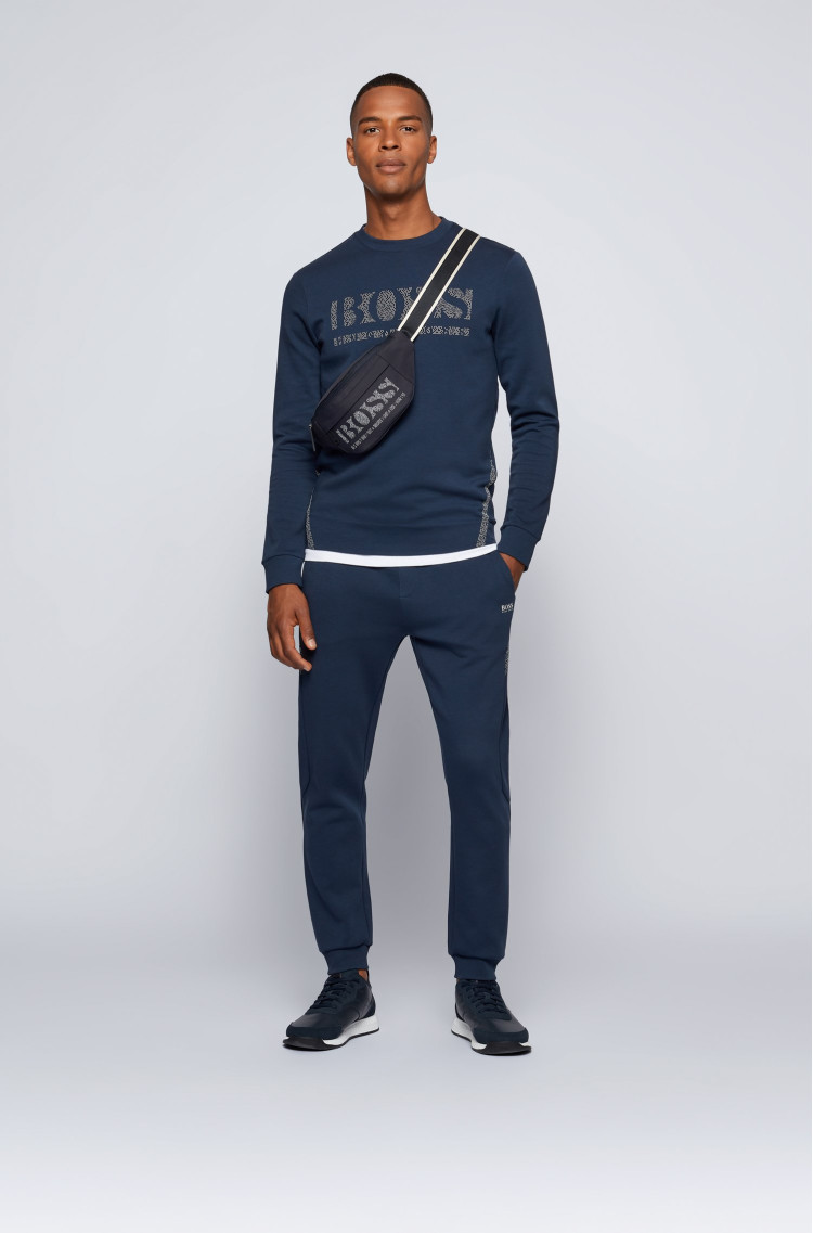 Світшот Slim fit для чоловіків (469865), колір Синій - №5