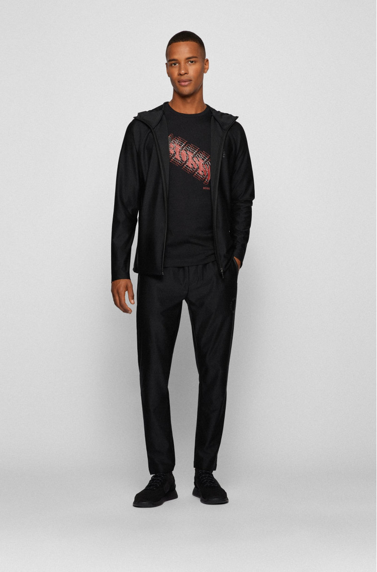 Футболка Slim fit для чоловіків (469873), колір Чорний - №3