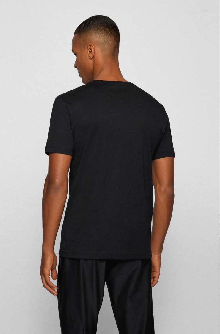 Футболка Slim fit для чоловіків (469873), колір Чорний - №4
