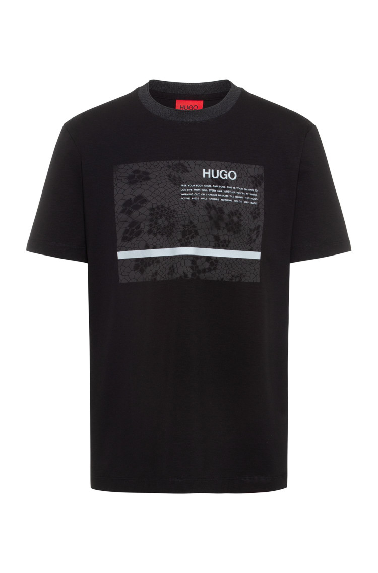 Футболка Regular fit для чоловіків (469888), колір Чорний - №1