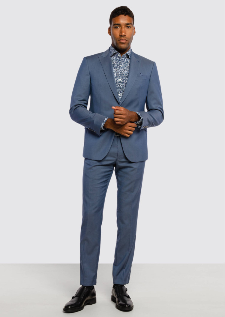 Сорочка повсякденна Extra-slim fit для чоловіків (469890), колір Синій - №3