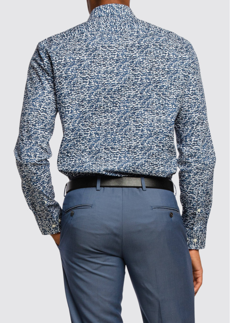 Сорочка повсякденна Extra-slim fit для чоловіків (469890), колір Синій - №4