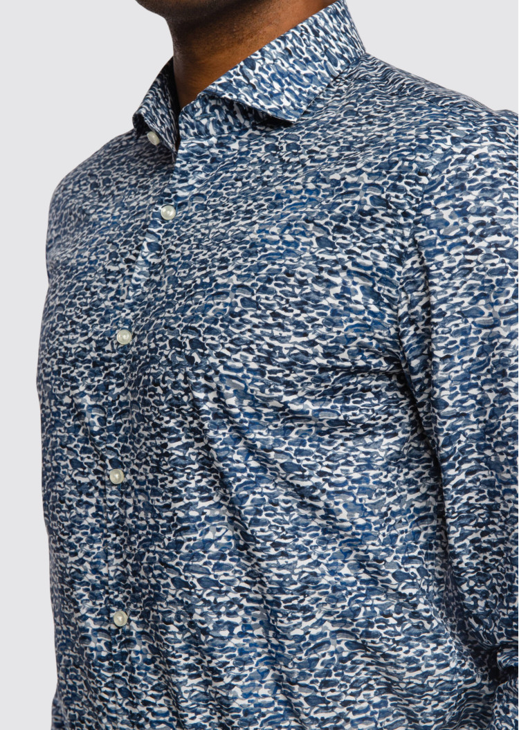 Сорочка повсякденна Extra-slim fit для чоловіків (469890), колір Синій - №6