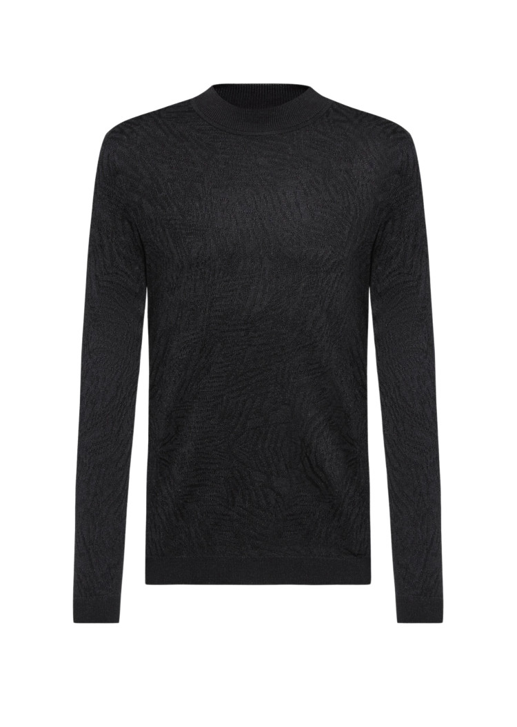Джемпер Regular fit для мужчин (469899), цвет Черный - №1