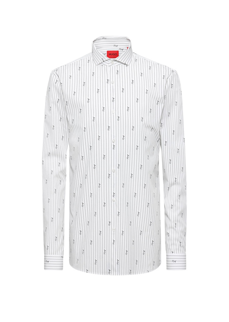 Сорочка повседневная Extra-slim fit для мужчин (469906), цвет Белый - №1