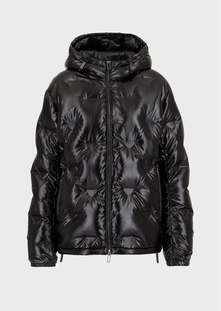 Пуховик Regular fit для чоловіків (469925), колір Чорний - №1