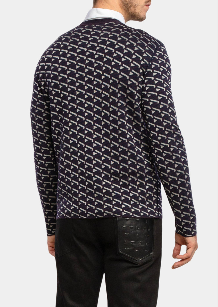 Джемпер Extra-slim fit для мужчин (469934), цвет Фиолетовый - №3
