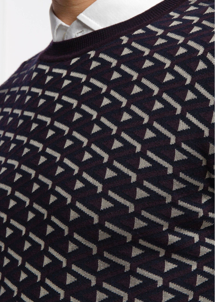 Джемпер Extra-slim fit для мужчин (469934), цвет Фиолетовый - №4