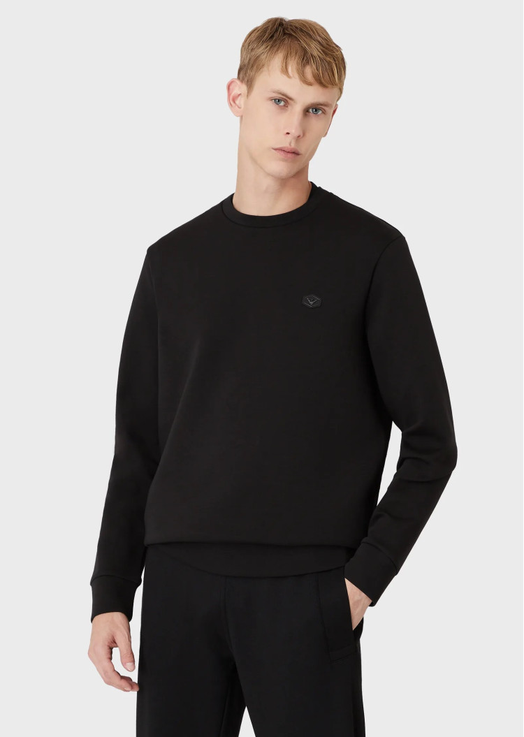 Свитшот Regular fit для мужчин (469939), цвет Черный - №2