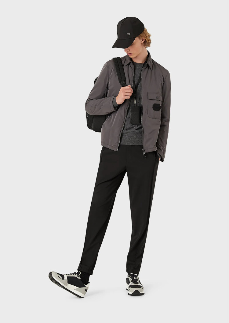 Джемпер Slim fit для чоловіків (469981), колір Сірий - №4