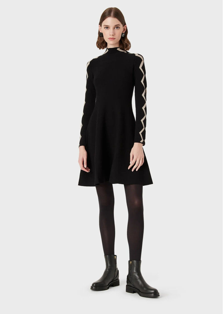 Сукні міні Extra Slim Fit для жінок (469987), колір Чорний - №2