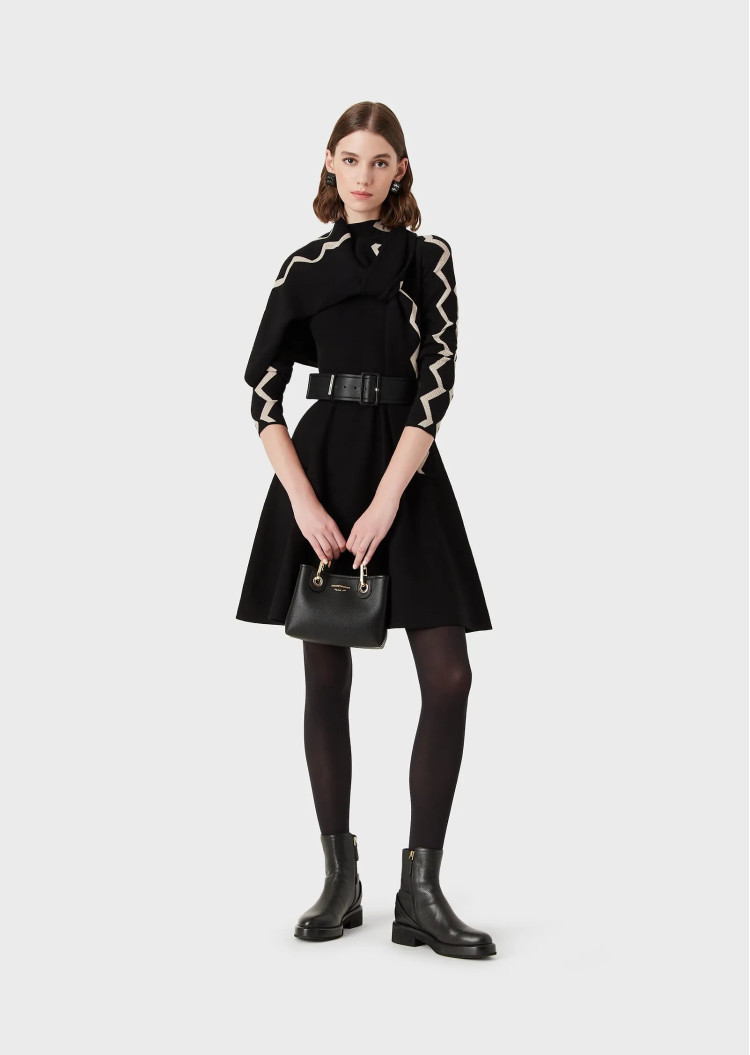 Сукні міні Extra Slim Fit для жінок (469987), колір Чорний - №3